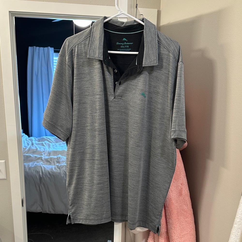 Tommy Bahama Charcoal Polo Shirt for Men